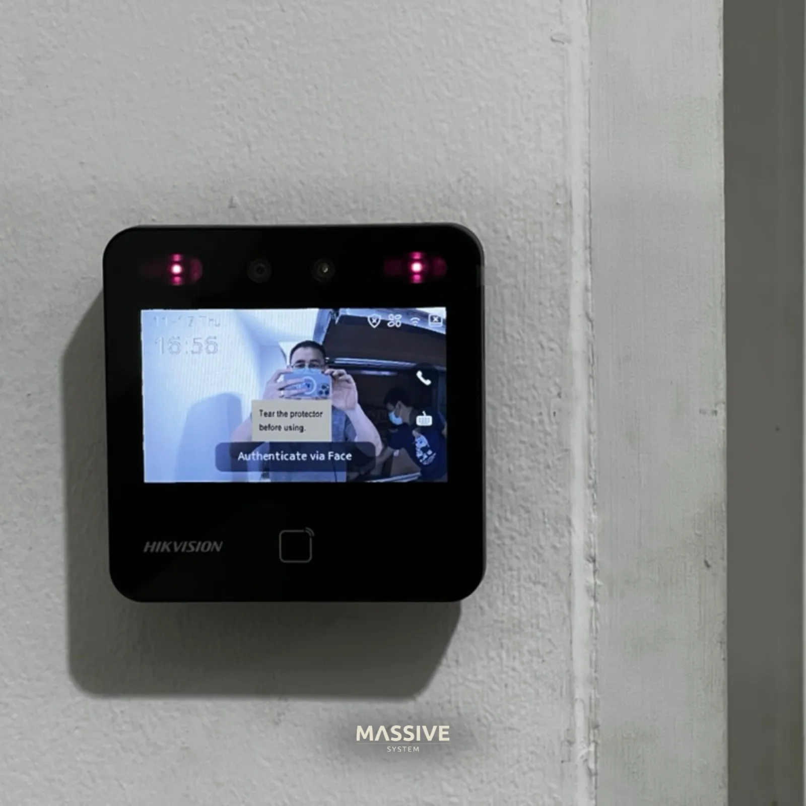 Hikvision Access Control สแกนใบหน้าปลดล็อกประตู